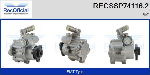 RECOFICIAL RECSSP74116.2 - Хидравлична помпа, кормилно управление vvparts.bg