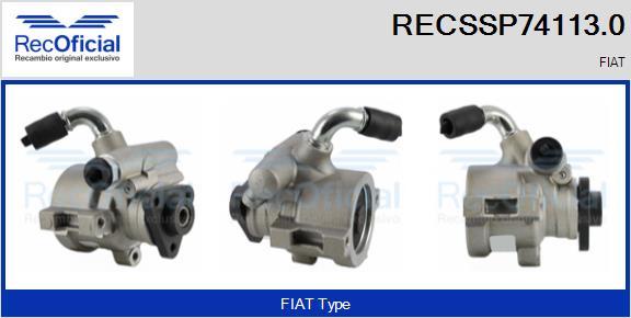 RECOFICIAL RECSSP74113.0 - Хидравлична помпа, кормилно управление vvparts.bg