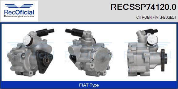 RECOFICIAL RECSSP74120.0 - Хидравлична помпа, кормилно управление vvparts.bg