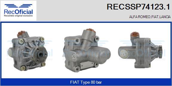 RECOFICIAL RECSSP74123.1 - Хидравлична помпа, кормилно управление vvparts.bg