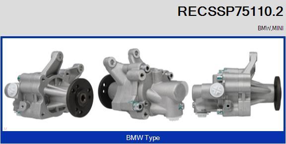 RECOFICIAL RECSSP75110.2 - Хидравлична помпа, кормилно управление vvparts.bg