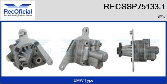 RECOFICIAL RECSSP75133.1 - Хидравлична помпа, кормилно управление vvparts.bg