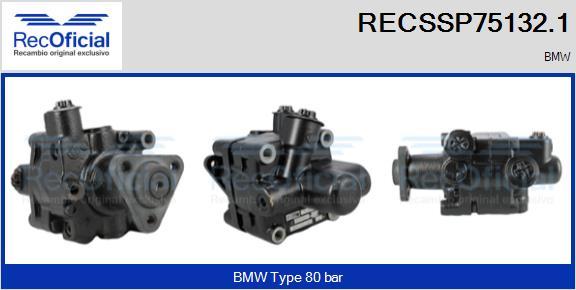 RECOFICIAL RECSSP75132.1 - Хидравлична помпа, кормилно управление vvparts.bg