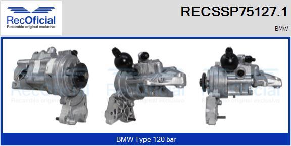 RECOFICIAL RECSSP75127.1 - Хидравлична помпа, кормилно управление vvparts.bg