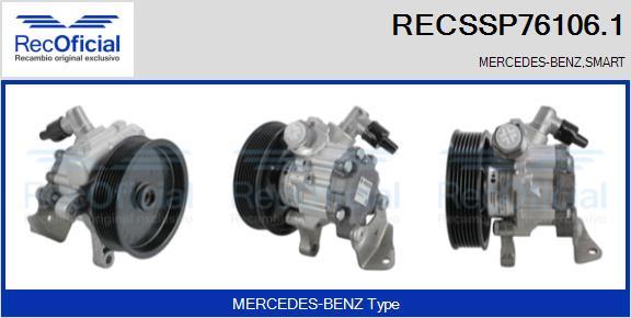 RECOFICIAL RECSSP76106.1 - Хидравлична помпа, кормилно управление vvparts.bg