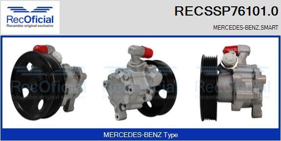 RECOFICIAL RECSSP76101.0 - Хидравлична помпа, кормилно управление vvparts.bg