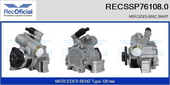 RECOFICIAL RECSSP76108.0 - Хидравлична помпа, кормилно управление vvparts.bg