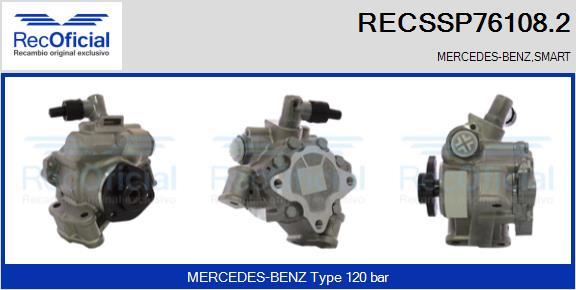 RECOFICIAL RECSSP76108.2 - Хидравлична помпа, кормилно управление vvparts.bg