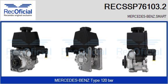 RECOFICIAL RECSSP76103.2 - Хидравлична помпа, кормилно управление vvparts.bg