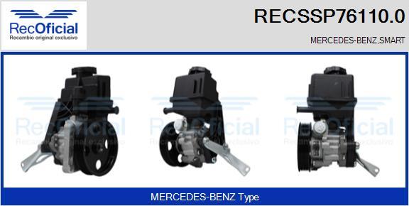 RECOFICIAL RECSSP76110.0 - Хидравлична помпа, кормилно управление vvparts.bg