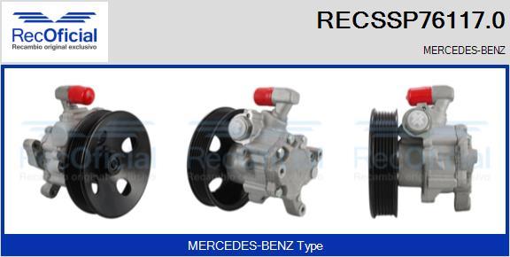 RECOFICIAL RECSSP76117.0 - Хидравлична помпа, кормилно управление vvparts.bg