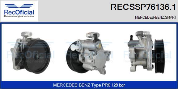 RECOFICIAL RECSSP76136.1 - Хидравлична помпа, кормилно управление vvparts.bg