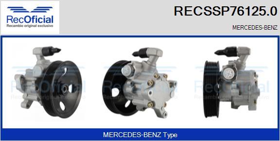 RECOFICIAL RECSSP76125.0 - Хидравлична помпа, кормилно управление vvparts.bg