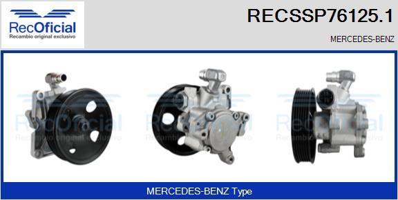 RECOFICIAL RECSSP76125.1 - Хидравлична помпа, кормилно управление vvparts.bg