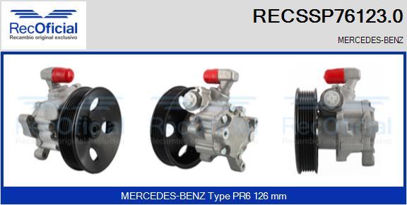 RECOFICIAL RECSSP76123.0 - Хидравлична помпа, кормилно управление vvparts.bg