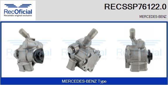 RECOFICIAL RECSSP76122.0 - Хидравлична помпа, кормилно управление vvparts.bg