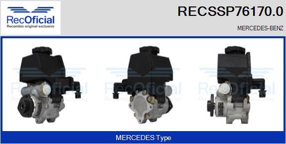 RECOFICIAL RECSSP76170.0 - Хидравлична помпа, кормилно управление vvparts.bg