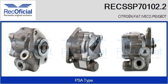 RECOFICIAL RECSSP70102.2 - Хидравлична помпа, кормилно управление vvparts.bg