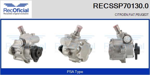 RECOFICIAL RECSSP70130.0 - Хидравлична помпа, кормилно управление vvparts.bg