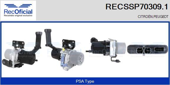 RECOFICIAL RECSSP70309.1 - Хидравлична помпа, кормилно управление vvparts.bg