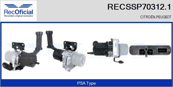 RECOFICIAL RECSSP70312.1 - Хидравлична помпа, кормилно управление vvparts.bg