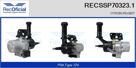 RECOFICIAL RECSSP70323.1 - Хидравлична помпа, кормилно управление vvparts.bg