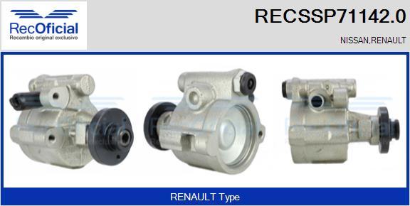 RECOFICIAL RECSSP71142.0 - Хидравлична помпа, кормилно управление vvparts.bg