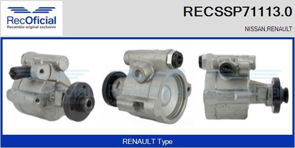 RECOFICIAL RECSSP71113.0 - Хидравлична помпа, кормилно управление vvparts.bg