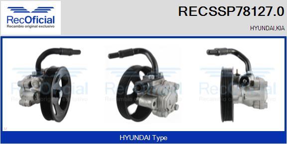 RECOFICIAL RECSSP78127.0 - Хидравлична помпа, кормилно управление vvparts.bg