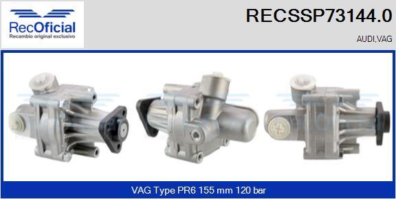 RECOFICIAL RECSSP73144.0 - Хидравлична помпа, кормилно управление vvparts.bg