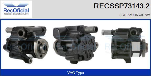 RECOFICIAL RECSSP73143.2 - Хидравлична помпа, кормилно управление vvparts.bg