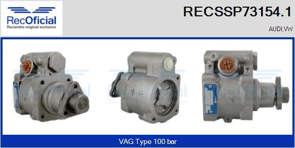 RECOFICIAL RECSSP73154.1 - Хидравлична помпа, кормилно управление vvparts.bg