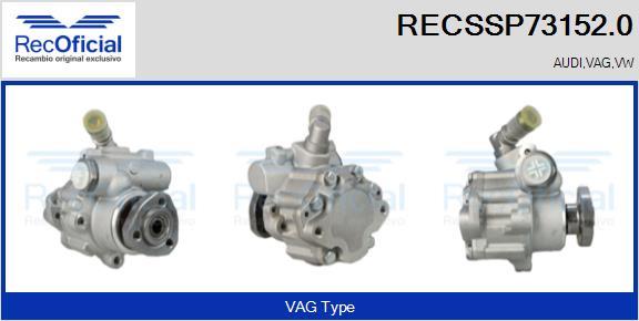 RECOFICIAL RECSSP73152.0 - Хидравлична помпа, кормилно управление vvparts.bg