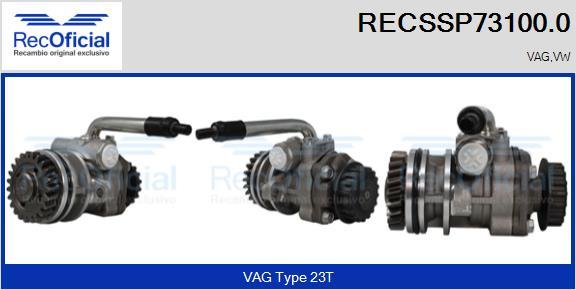 RECOFICIAL RECSSP73100.0 - Хидравлична помпа, кормилно управление vvparts.bg