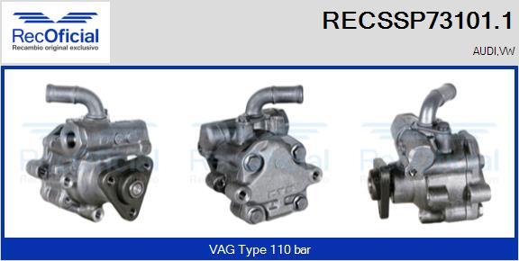 RECOFICIAL RECSSP73101.1 - Хидравлична помпа, кормилно управление vvparts.bg