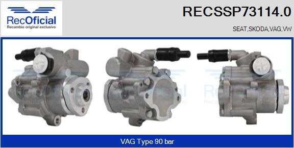 RECOFICIAL RECSSP73114.0 - Хидравлична помпа, кормилно управление vvparts.bg