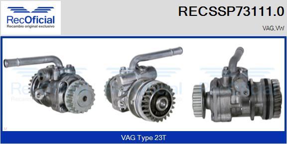 RECOFICIAL RECSSP73111.0 - Хидравлична помпа, кормилно управление vvparts.bg