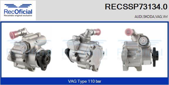 RECOFICIAL RECSSP73134.0 - Хидравлична помпа, кормилно управление vvparts.bg