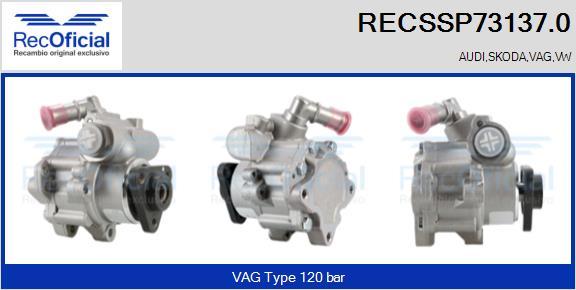 RECOFICIAL RECSSP73137.0 - Хидравлична помпа, кормилно управление vvparts.bg