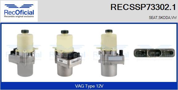 RECOFICIAL RECSSP73302.1 - Хидравлична помпа, кормилно управление vvparts.bg