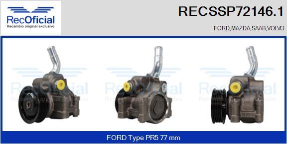 RECOFICIAL RECSSP72146.1 - Хидравлична помпа, кормилно управление vvparts.bg