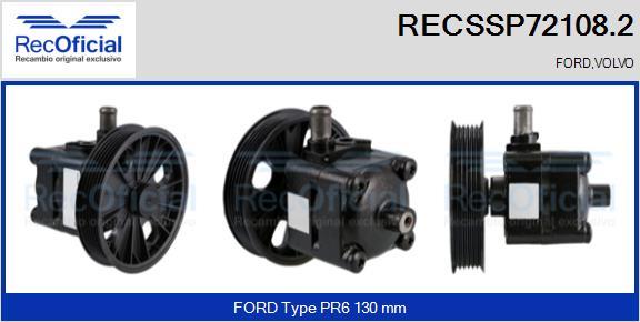 RECOFICIAL RECSSP72108.2 - Хидравлична помпа, кормилно управление vvparts.bg