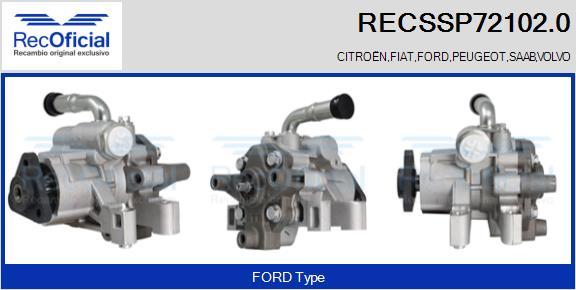 RECOFICIAL RECSSP72102.0 - Хидравлична помпа, кормилно управление vvparts.bg