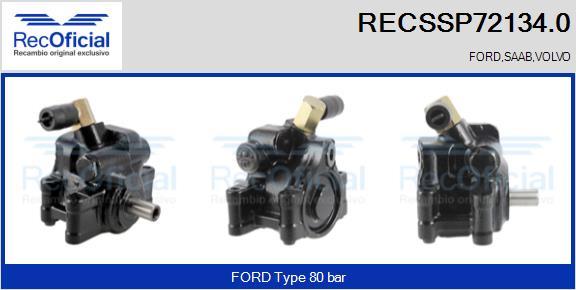 RECOFICIAL RECSSP72134.0 - Хидравлична помпа, кормилно управление vvparts.bg