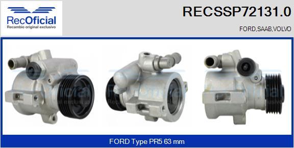 RECOFICIAL RECSSP72131.0 - Хидравлична помпа, кормилно управление vvparts.bg