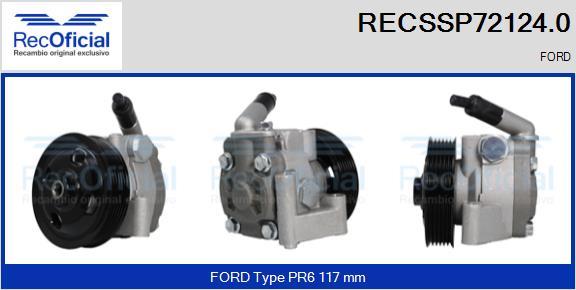 RECOFICIAL RECSSP72124.0 - Хидравлична помпа, кормилно управление vvparts.bg