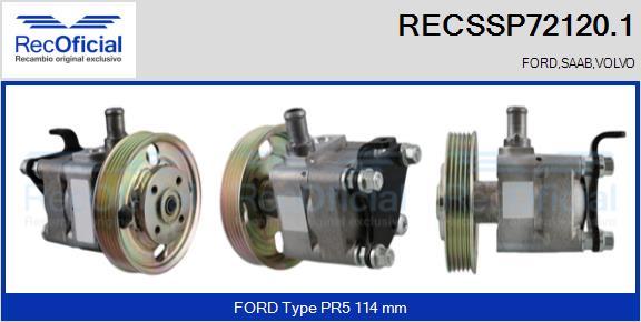 RECOFICIAL RECSSP72120.1 - Хидравлична помпа, кормилно управление vvparts.bg