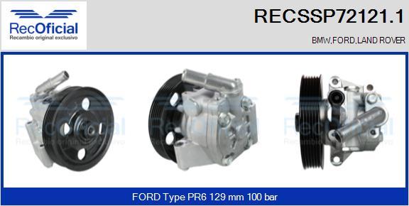 RECOFICIAL RECSSP72121.1 - Хидравлична помпа, кормилно управление vvparts.bg