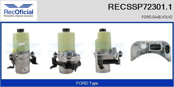 RECOFICIAL RECSSP72301.1 - Хидравлична помпа, кормилно управление vvparts.bg