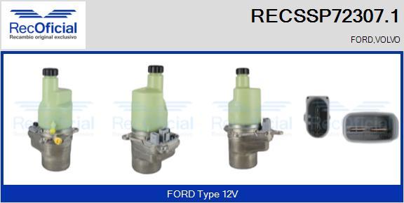 RECOFICIAL RECSSP72307.1 - Хидравлична помпа, кормилно управление vvparts.bg